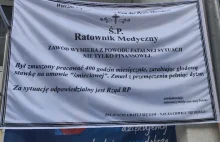 Nekrolog na stacji ratownictwa medycznego po śmierci ratownika