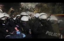 Zamieszki między policją a strajkującymi pod domem Jarosława Kaczyńskiego !