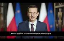Wystąpienie premiera - tłumaczenie na język polski.