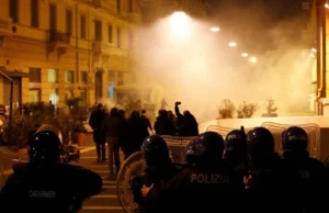 In Italy, thousands of protests against lockdown escalated into clashes...