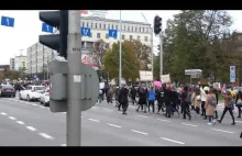 Protest w obronie praw kobiet w Gdańsku.