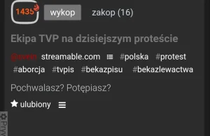 Manipulacja użytkownika @svein o ataku na ekipę TVP