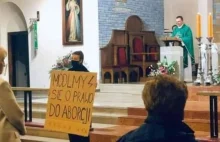 Msza święta w kościele przy Nobla zakłócona przez aktywistkę