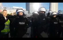 Grzegorz Braun do policjantów - Warszawa 24 października 2020 r.