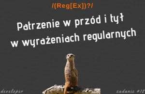 Patrzenie w przód i tył w wyrażeniach regularnych | Cztery Tygodnie