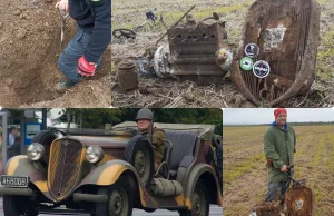 W szczerym polu znaleźli polski przedwojenny samochód! (GALERIA)