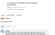 Właściciele praw do „Muminków” proszą Kaję Godek o usunięcie wpisu xD