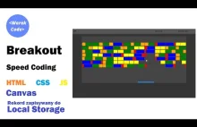 Breakout | canvas | Local Storage | Speed Coding | HTML CSS JS
