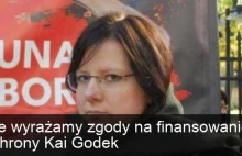 Nie wyrażamy zgody na finansowanie ochrony Kai Godek