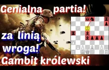Genialna partia szachowa Falkbeer - gambit królewski piękne poświęcenie hetmana!