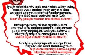 Zamknęli cmentarze, nie pomyśleli o przedsiębiorcach i ogromnych kosztach miast