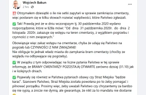 Prezydent Przemyśla: Bramy cmentarzy są otwarte