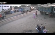 Trzech rannych po utracie kontroli przez kierowcę ciągnika w północnych Indiach