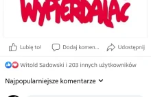 Tanajno skasował koment, który rósł szybciej niż jego post Wypie*d@lać.