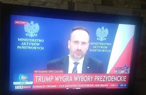 TVP niczym Jacek Sasin przewiduje wyniki wyborów prezydenckich w USA