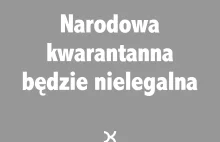 Dogmaty Karnisty: "Nie ma prawnych możliwości wprowadzenia w Polsce lockdownu!"