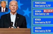 Biden prowadzi w Pennsylvania, Nevada, Arizona i Georgia