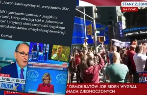 TVP Info cytuje rosyjskie media. 'USA fałszują wybory'. W TVP wezwanie do...