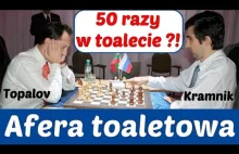 50 razy w toalecie podczas gry?! afera toaletowa mecz MŚ Kramnik - Topalov 2006r
