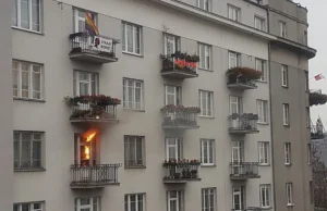 Narodowcy podpalili mieszkanie, bo zobaczyli flagę LGBT!!! Komuś 2 piętra niżej