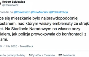 Bąkiewicz broni chuliganów:Palące się mieszkanie było pustostanem