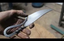 Ręczne kucie prostego noża wikingów