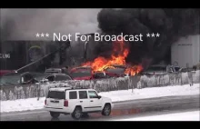 Monticello, MN Poważny wypadek międzystanowy 94, Pojazdy w płomieniach