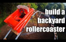 Gościu zbudował sobie rollercoaster w ogródku za mniej niż $500