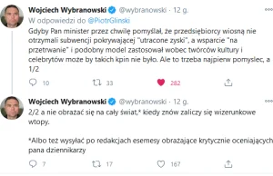 Minister Gliński obraża dziennikarzy?