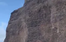 La Gomera - osunięcie się skalnego klifu.