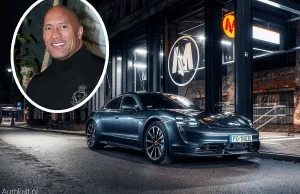 Dwayne Johnson miał zagrać w porsche taycanie, ale... nie zmieścił się do niego