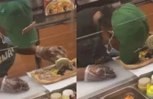 USA: pracownica Subwaya zasnęła w trakcie robienia kanapki, nagranie stało...