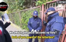Policjanci w brawurowy sposób obronili skrzynkę pocztową Kaczyńskiego