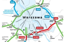 Południowa obwodnica Warszawy prawie gotowa. Kiedy powstanie cały ring...