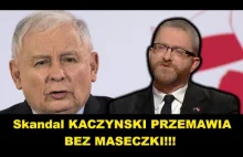 skandal!! Kaczyński przemawia bez maseczki w sejmie!!
