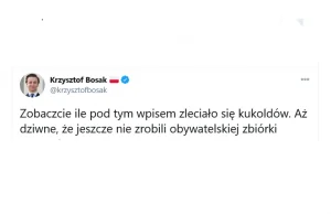 Bosak: Zobaczcie ile zleciało się kukoldów