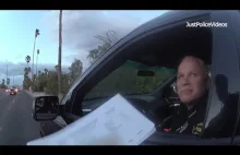 Amerykański policjant zatrzymuje swojego komendanta