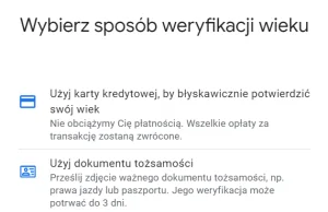 YouTube wymaga weryfikacji pełnoletności dokumentem tożsamości