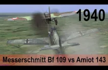 IL-2 1946: Aircombat Messerschmitt Bf 109 vs Amiot 143
