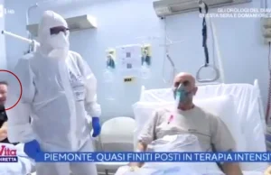 Nie, włoska telewizja nie podstawiła do szpitala aktora.