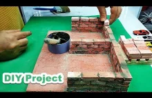 Building a Mini Car Garage with Mini Bricks | Mini Bricklaying Model