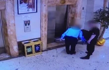 Dwóch pijanych mężczyzn wpada do szybu windy