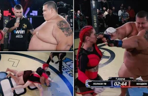 Rosyjskie MMA: 240 kg bloger vs 60 kg dziewczyna