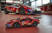 Wyścigowe Ferrari 488 GTE z klocków LEGO