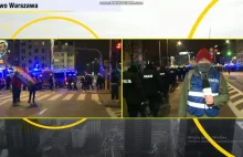 Warszawa: kilkuset policjantów otoczyło 30 osób. Nie mogła przejechać karetka