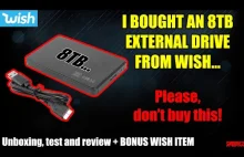 Test 8TB dysku SSD z wish.com