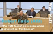 Parlamentarzysta Robert Farle z AfD: test pcr to tylko narzędzie polityczne