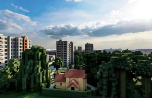 Krakowskie osiedle rodem z Minecrafta. Niezwykły projekt studentów Politechniki