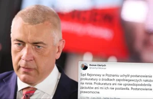 Giertych: sąd uchylił postanowienie prokuratury o środkach zapobiegawczych