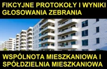 Oszustwa na Zebraniach Wspólnoty lub Spółdzielni Mieszkaniowej Głosowanie Uchwał